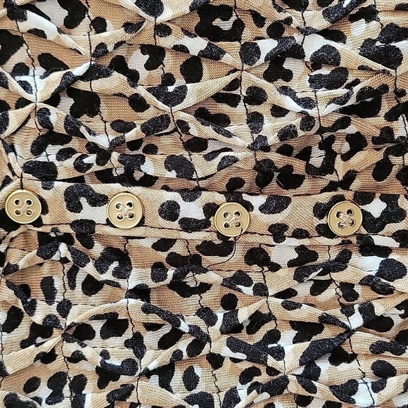 KIM ROGERS XL animal print long sleeve top - Picture 3 of 5